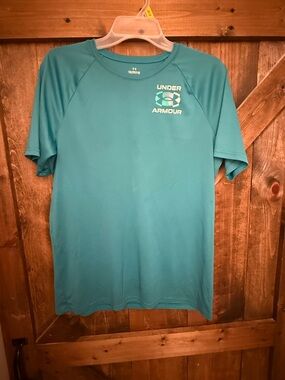 Under Armour Teal Performance Short-Sleeve Shirt